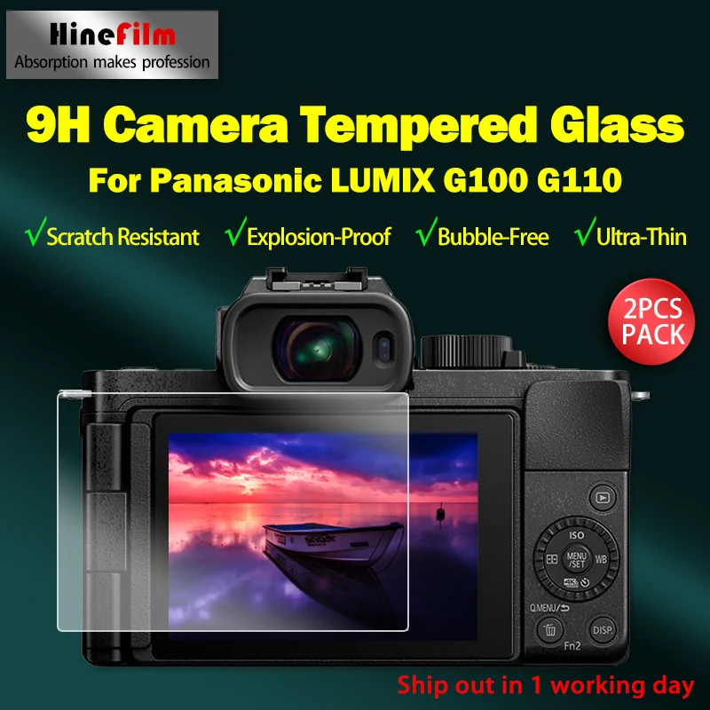 DC-G100 Camera Protective Film Glass for Panasonic LUMIX G100 G110 Camera 9H Hardness Tempered Glass Ultra Thin Screen Protector