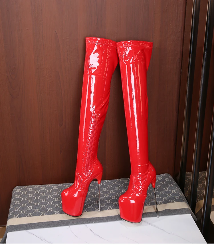 SDTRFT Ladies shoes pole dancing 20cm thin heels Stiletto over the knee long boots platform women pumps SM Cosplay  botas mujer