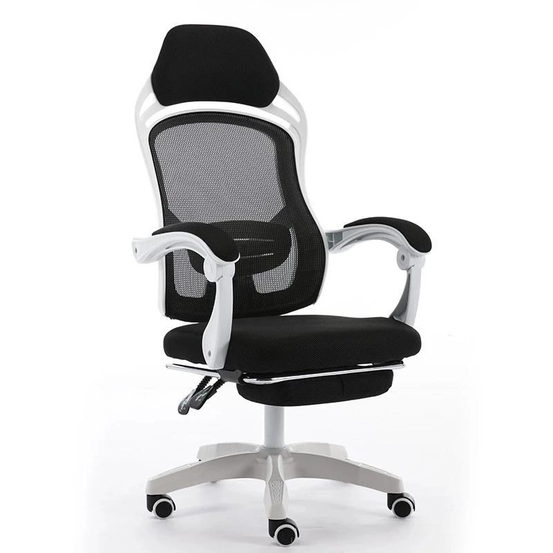 WCG Computer Game Chair High-quality Comfortable Home Students Sitting Net Cloth Can Lift Contracted Office Leather Chair New