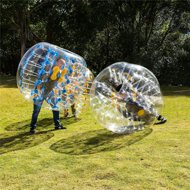 Ballon de football à bulles gonflable pour adultes et adolescents, boule de hamster angiHuman, pare-chocs en PVC, 0.8mm, diamètre 1.2m, 1.5m, 1.7m