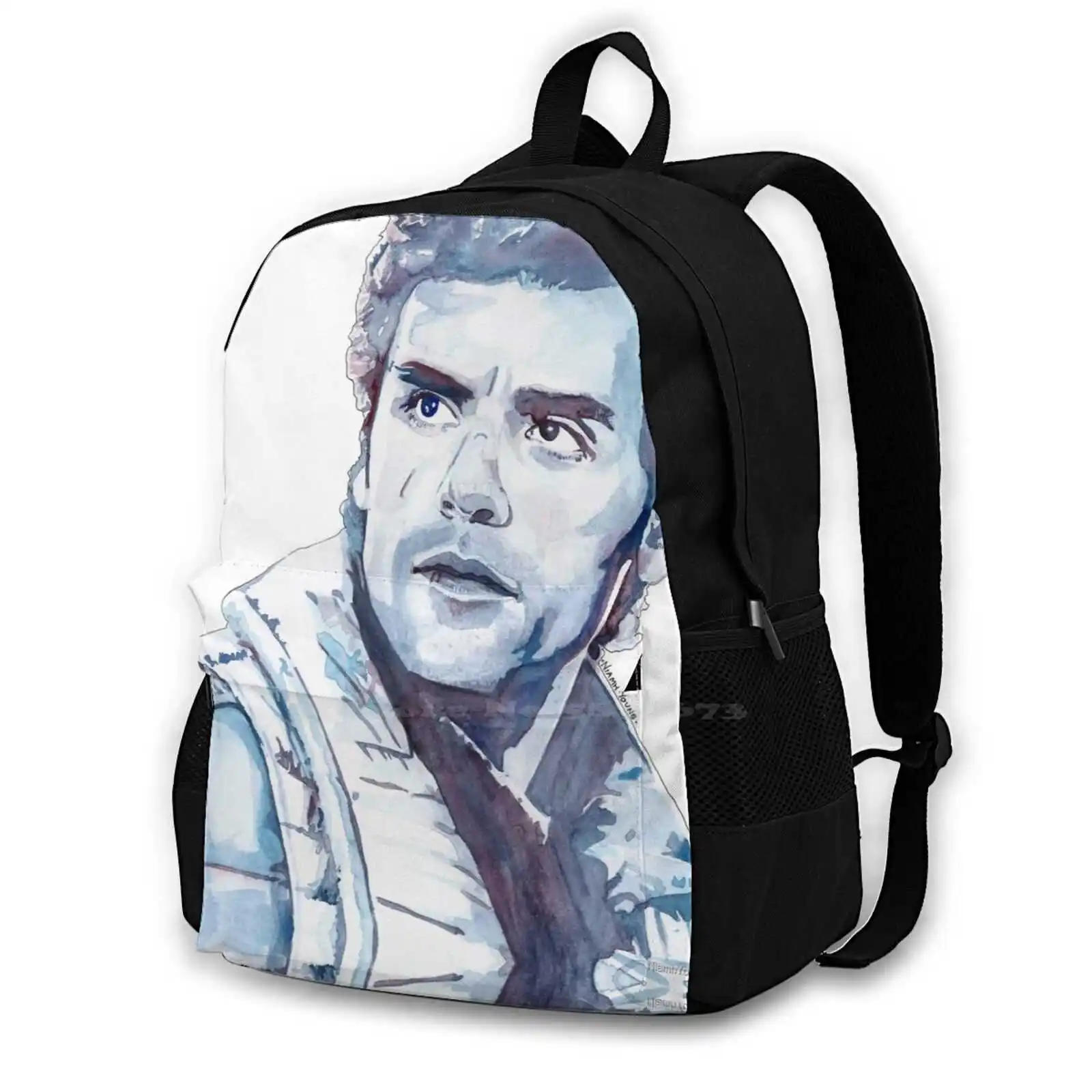 Oscar Watercolour Backpack For Student School Laptop Travel Bag Oscar Galaxy Stars Actor