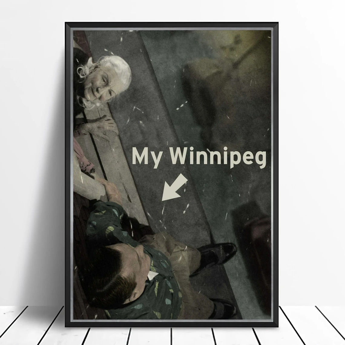 My Winnipeg (2007) Poster film directed and written by Guy Maddin Wall Decor Retro Cinema Darcy Fehr Ann Savage Louis Negin