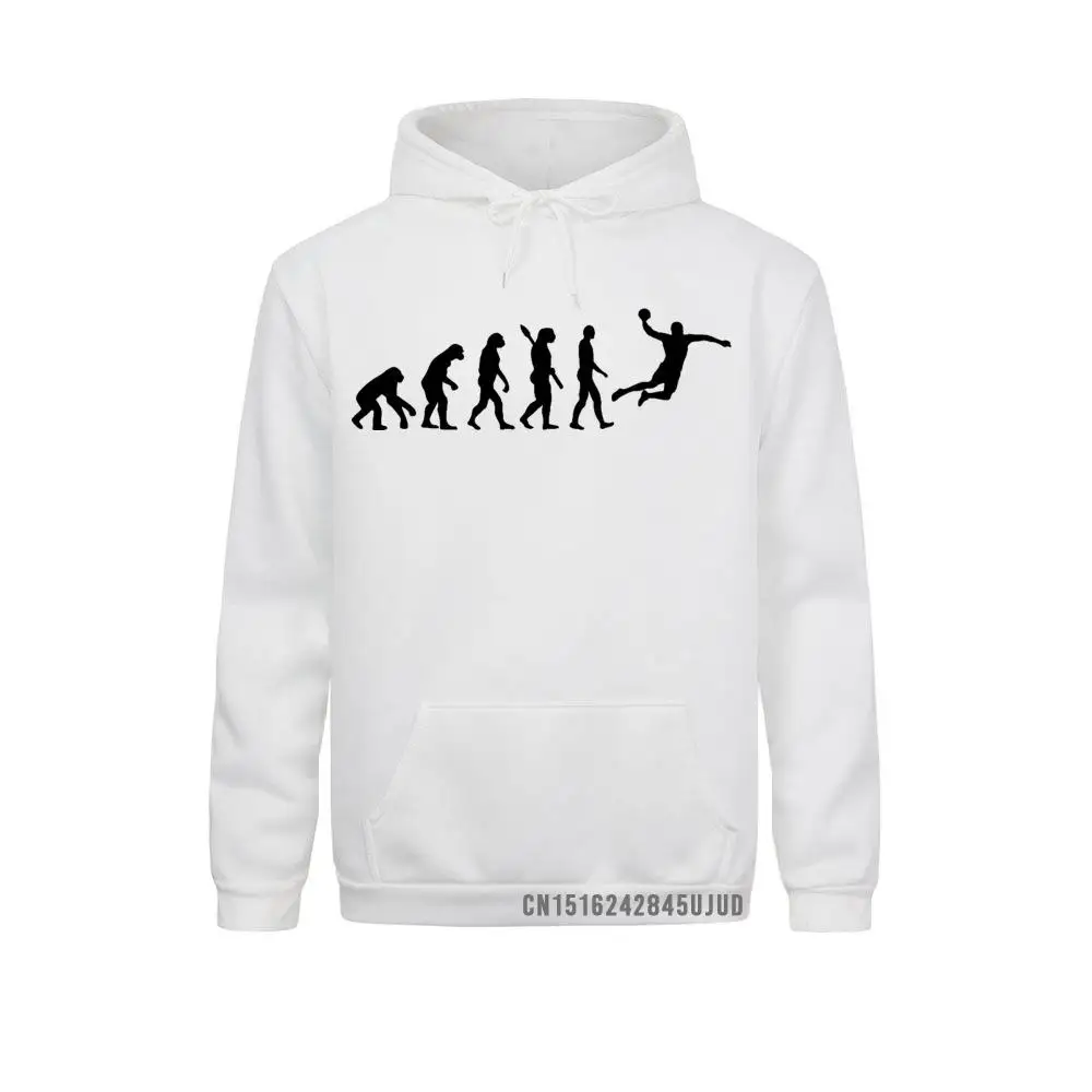 

Evolution Handball Hoodie Funny Birthday Gift For Men Boyfriend Faddish Vaporwave Pocket Costume Sweatshirt Sportswear