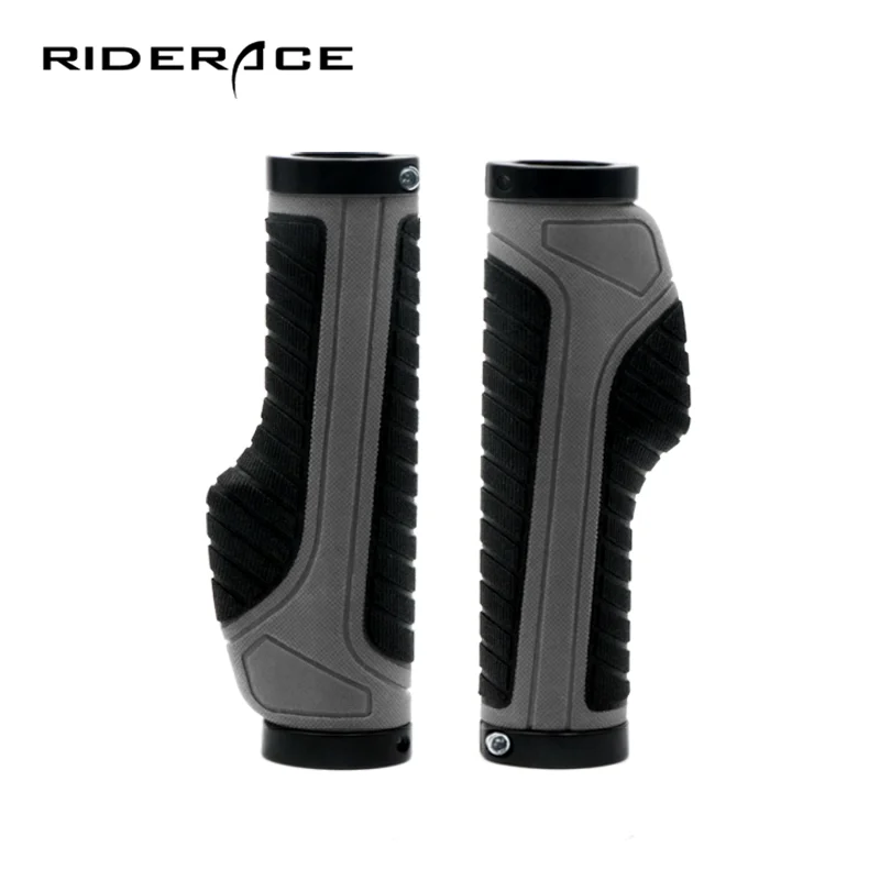 Bicycle Grips Ergonomic Bar ends Rubber Bike Handle bar Grips Lockable Push On Unti-Skid Cycling  Handlebar Grips Shockproof