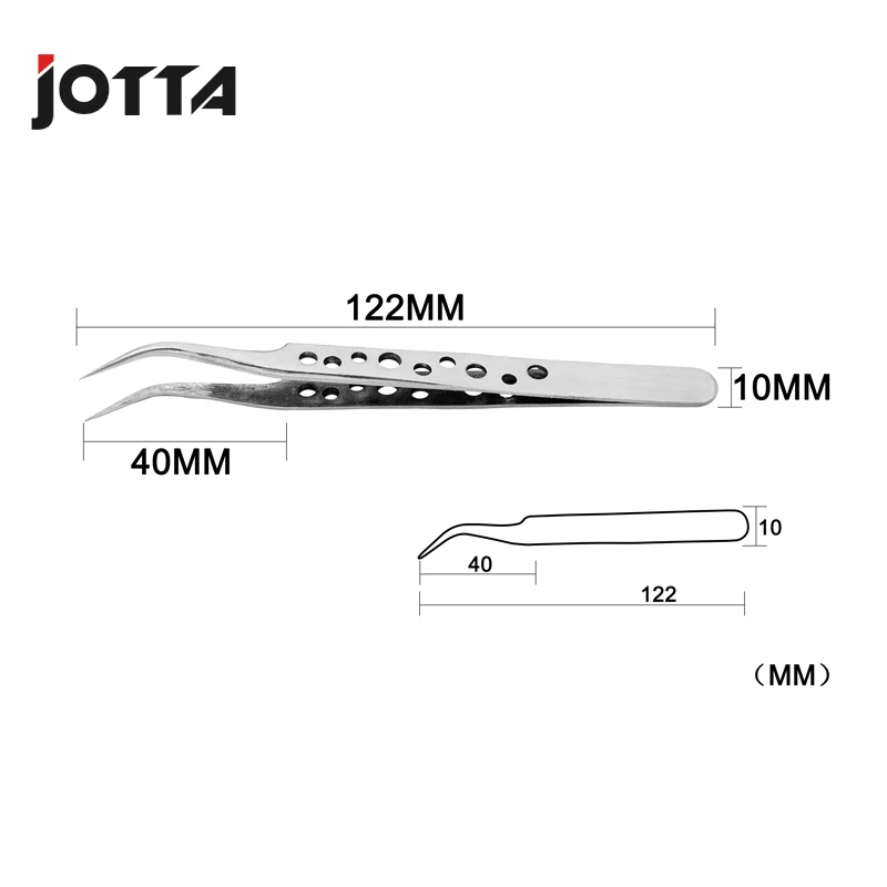 Electronics อุตสาหกรรมแหนบโค้งตรงปลาย Precision สแตนเลส Forceps ซ่อมเครื่องมือชุด