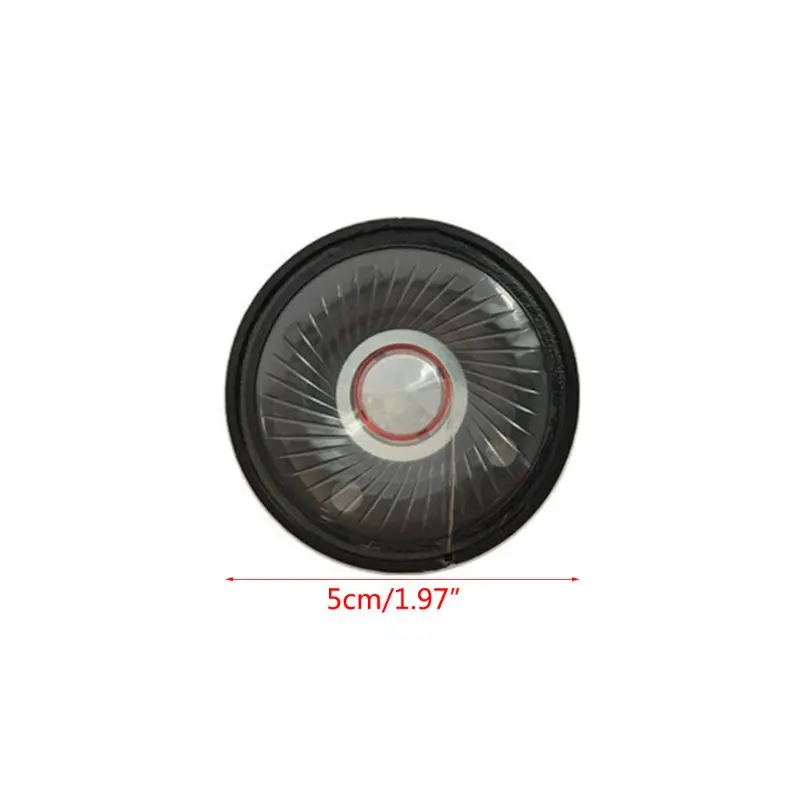 2PCS 50mm Kopfhörer Lautsprecher Headset Fahrer 32Ohm 112db HIFI Lautsprecher Reparatur Teile