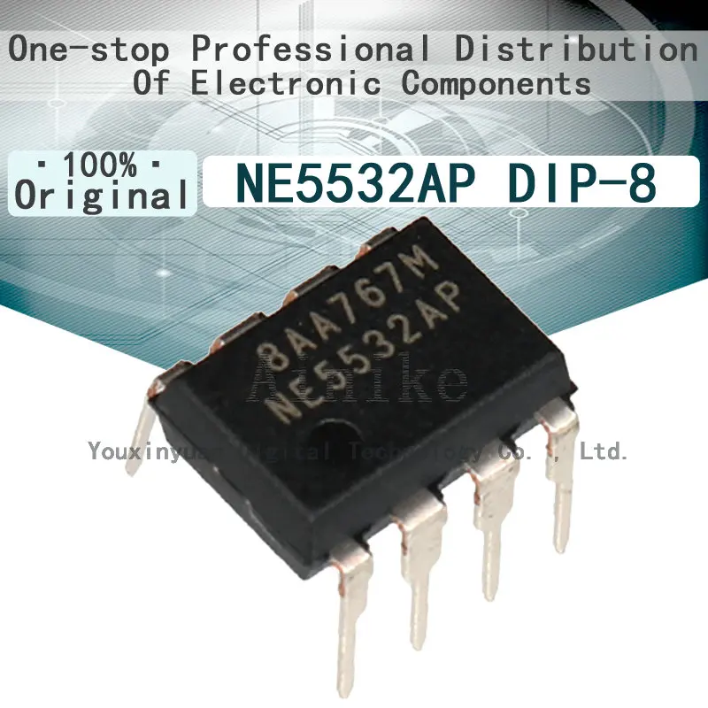 AMPLIFICADOR DE fiebre, chip IC Original NE5532AP NE5532 DIP-8, nuevo, 10/Uds.