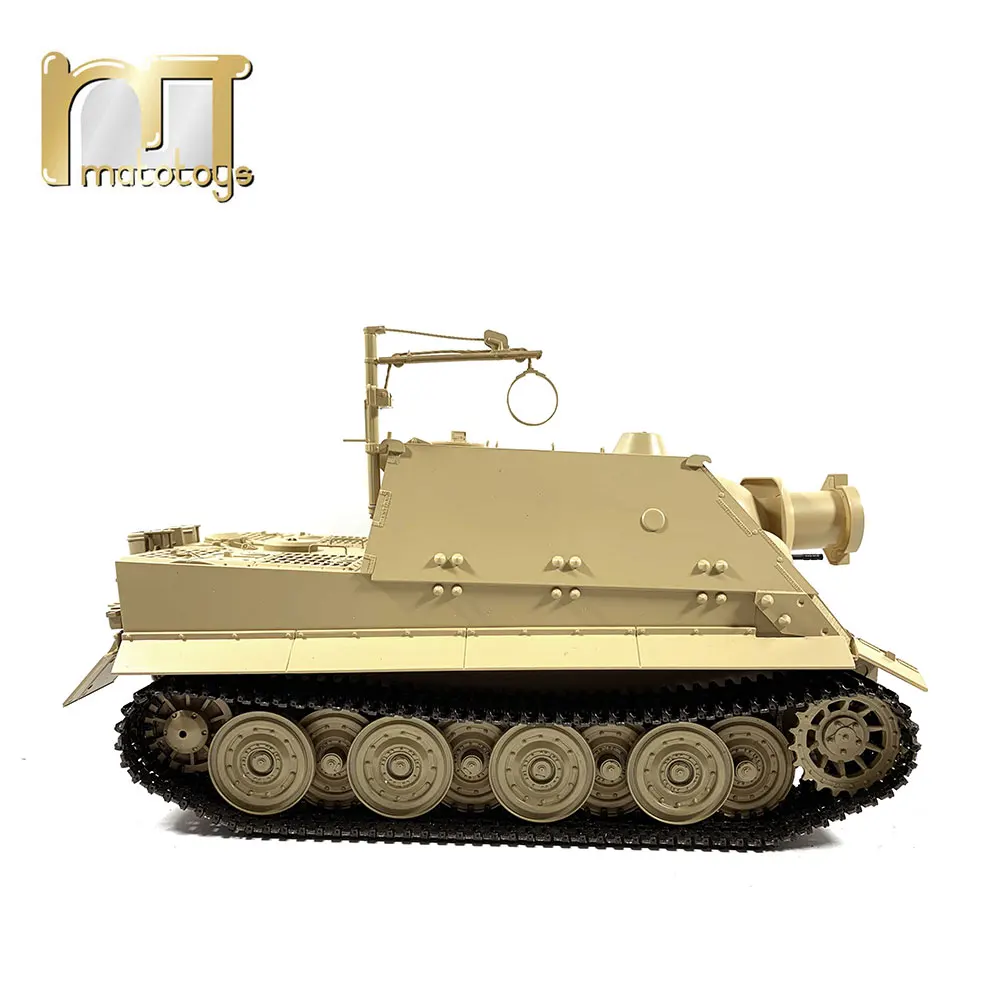 Mato 1:16 1/16 German Sturmtiger 6688 Metal Radio Control Tank Plastic Upper Hull Ready to Run Infrared RC Tank