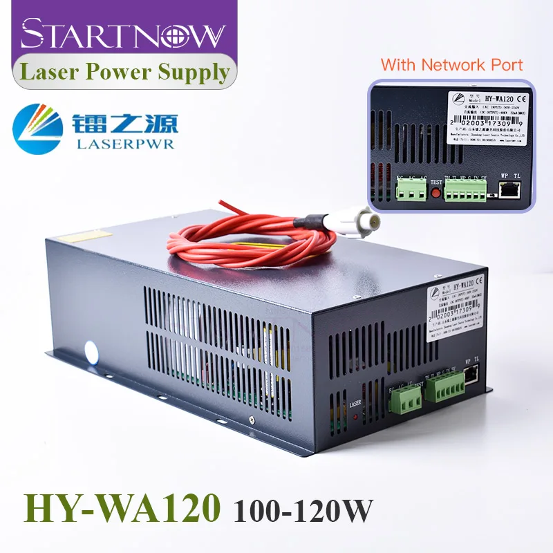 

HY-WA120 CO2 Laser Power Supply 110V 220V Cutting Engraving Machine Spare Parts For 100/120W CO2 Laser Tube HY W120 Source