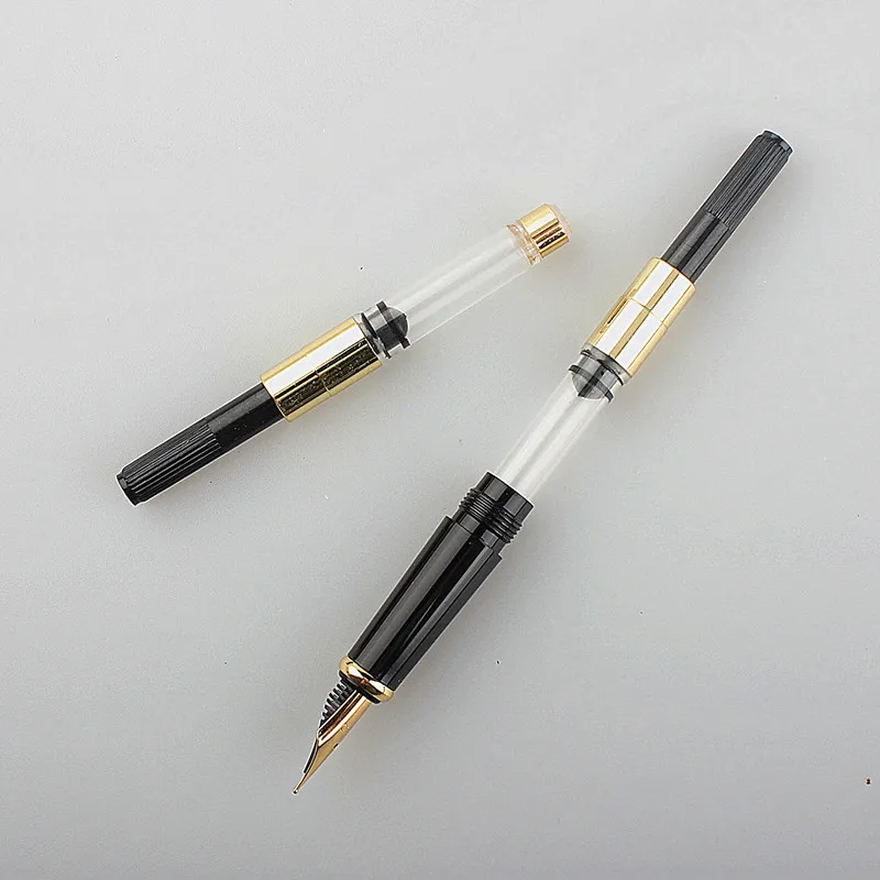 5pc FOUNTAIN PEN refill INK CONVERTER PUMP CARTRIDGES gold