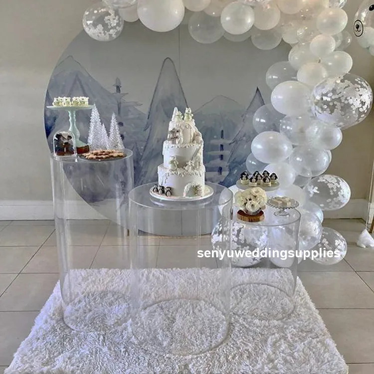 

New style crystal aisle decor Event Display Stand clear wedding Centerpiece Dessert Table For Wedding senyu1429