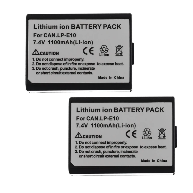 2pcs Battery For Canon EOS Kiss X50 Kiss X70 X80 X90 DS126291 DS126491  DS126621 - AliExpress