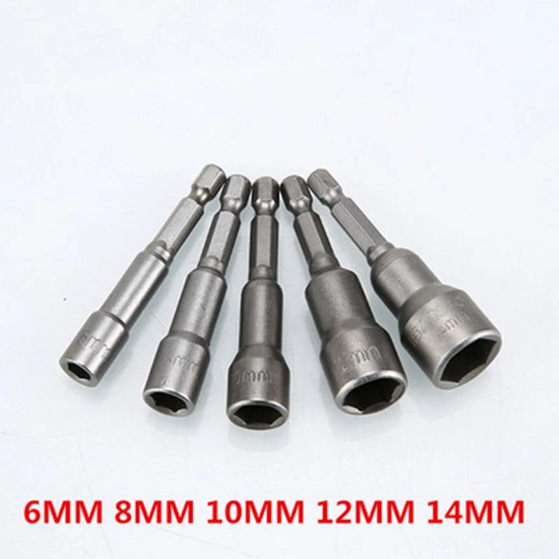 6-19mm Hex Buchse Hülse Düsen Mutter Fahrer Set Magnetische Hex Buchse Hülse Wrench Set Düsen Mutter Fahrer schraubendreher Zubehör