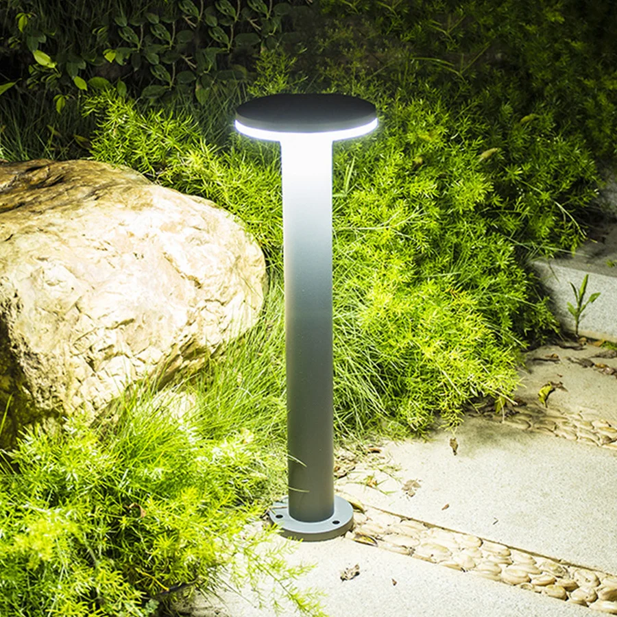 Imagem -03 - Thrisdar-modern Outdoor Garden Pathway Post Luz Bollards Engenharia Luz Lawn Pillar Lamp Pátio e Paisagem 30 cm 60 Centímetros