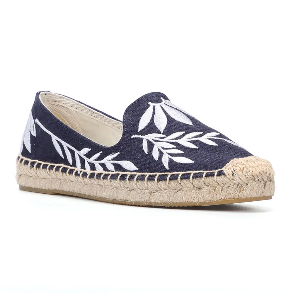 Floral Womens Espadrilles Shoes 2022 Real Time-limited Flat Platform Hemp Rubber Slip-on Zapatillas Mujer Casual Sapatos