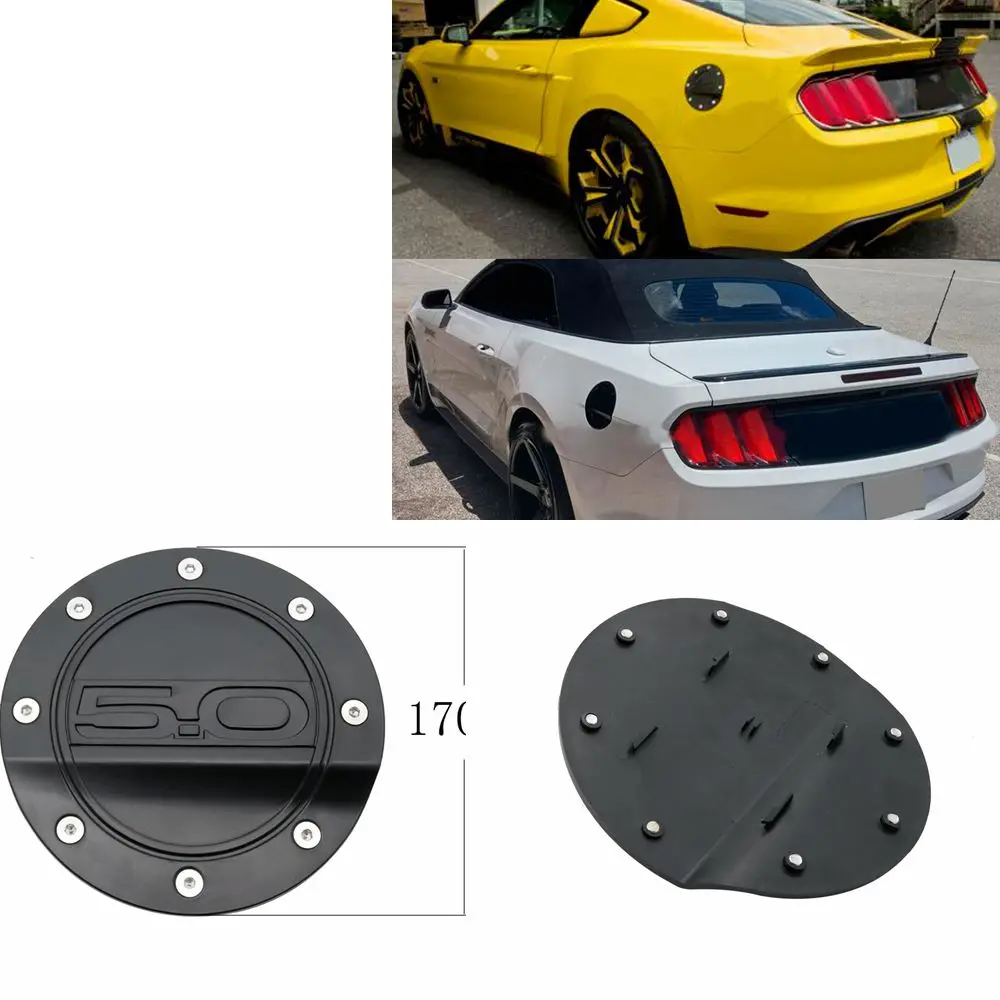 Fuel Tank Cap Gas box Cover For Ford Mustang GT 5.0 2015 2016 2017 2018 Car Styling Accessories