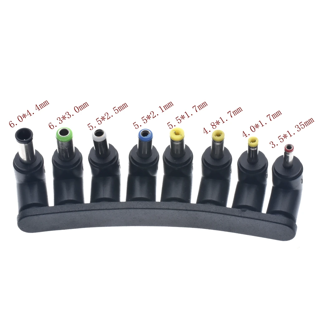 8pcs Universal 5.5*2.1mm Female Jack to DC Male Plugs For Laptop Computer Notebook AC Power Connectors*