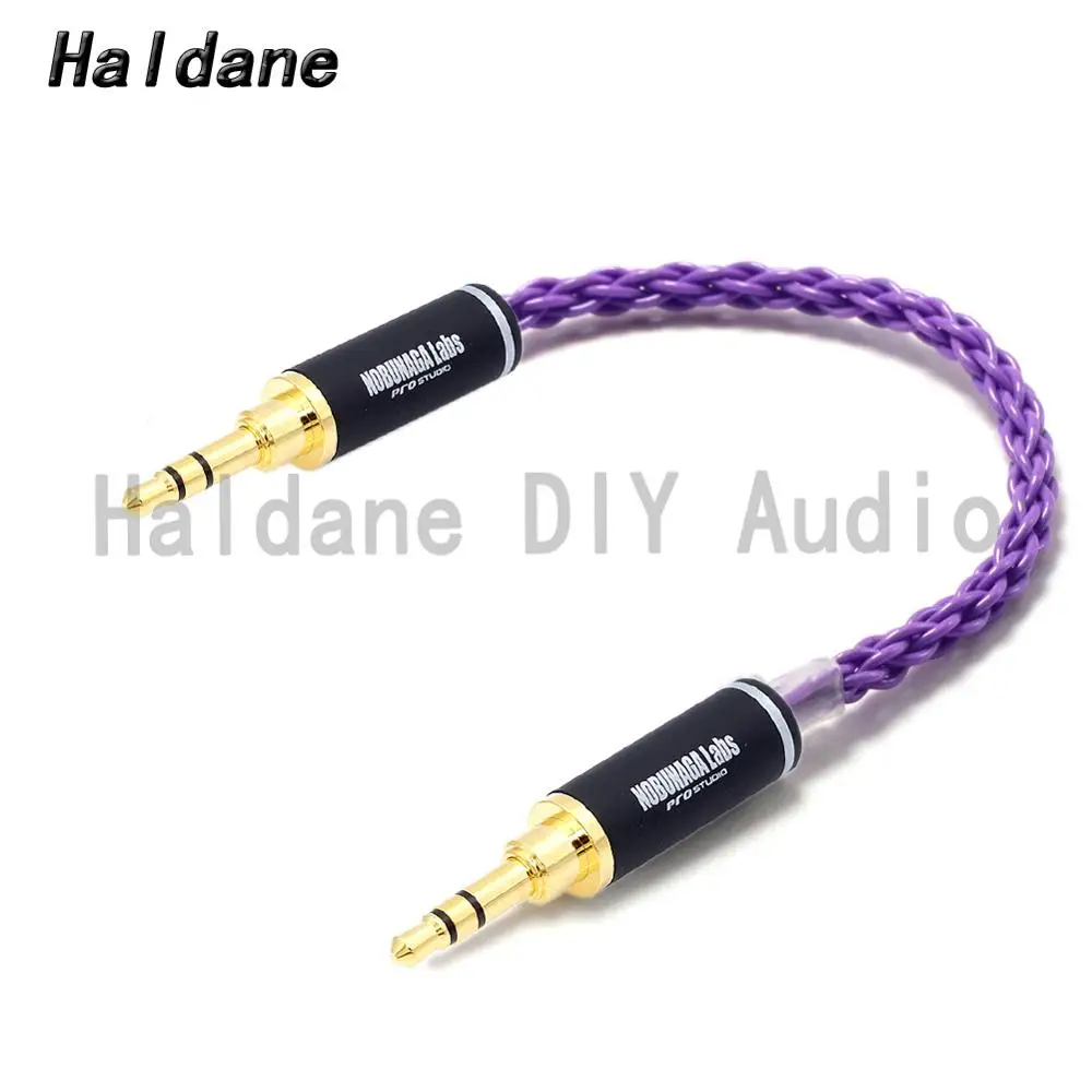 

Haldane 7N-occ Silver Plated 3.5mm Male to 3.5mm Male Stereo Audio HFI Audio Cable Car AUX wire jump cable for NOBUNAGA