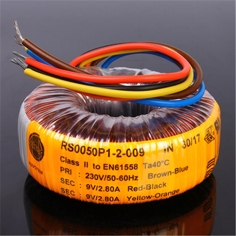 2* 6V 9V 12V 15V 18V 25V 50VA NEW Talema RS Nuvotem Sealing Toroidal Transformer 50W