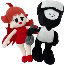 2pcs Friday Night Funkin Plush Toy Game Plushie Whitty Tank Man Lemon Spooky Skid Pump Boyfriend Kids Baby Sleeping Stuffed Doll