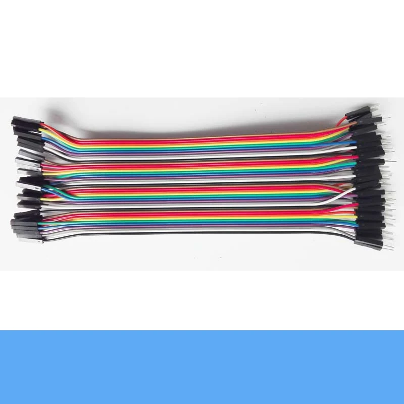 10pcs/Lot Male To Female Dupont Line 21cm Revolving Female Color Bread Line Single Chip Microcomputer Test Connecting Cable DIY