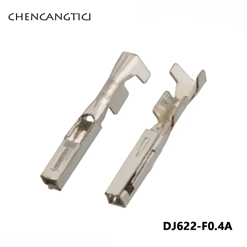 50 Pcs DJ622-F0.4A H62 Brass Tinned 0.4MM Splice Terminal Crimp Pins Automotive Connector Terminal G371 917308-1