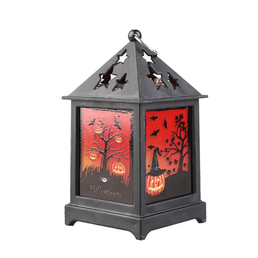 

Battery Operated Flameless LED Halloween Lantern Pumpkin Lantern Night Light Desktop Ornaments Decoration for Indoor Outdoor Use