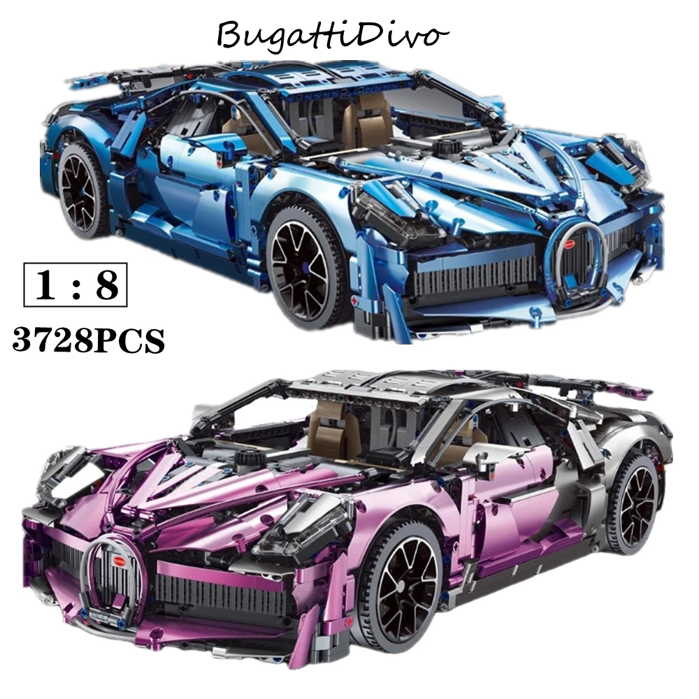 

Electroplated Body Divo Super Sport Car Technology Compatible MOC 68108 42083 Building Accessories Blocks Bricks Toy Bugattii