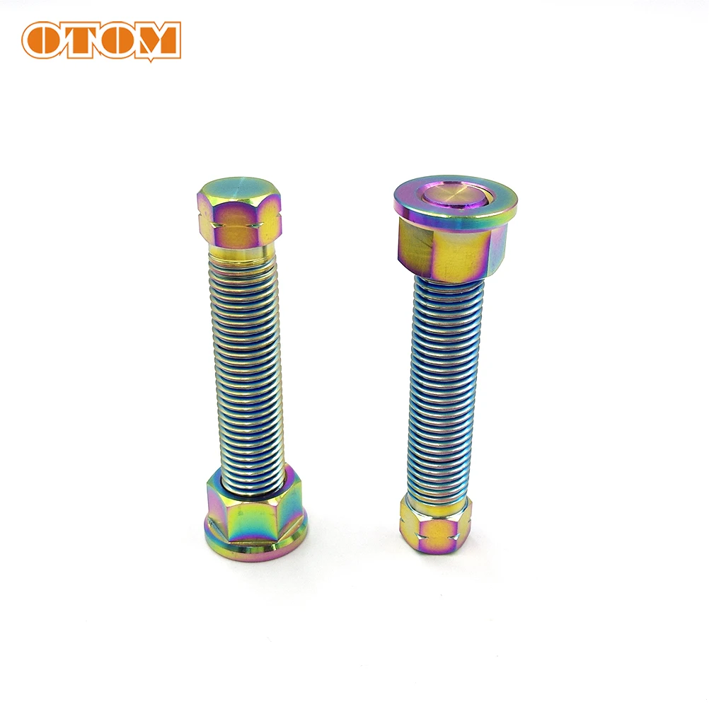 OTOM Motorcycle M10x50 M8x50 Chain Adjuster Bolt Rear Axle Blocks Titanium Alloy Screw Nuts Motocross Dirt Bike Repair Tool Part