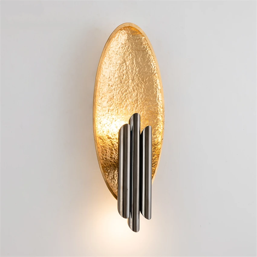 Nordic Luxury Resin Gold Wall Lamps Modern Living Room Bedroom Aisle Stair Sconce Wall Lights Bathroom Mirror Lights Fixtures