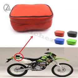 Acz motocicleta universal kit de ferramentas saco couro werkzeug tashen ferramenta armazenamento bolsa para honda yamaha suzuki kawasaki klx250 drz400