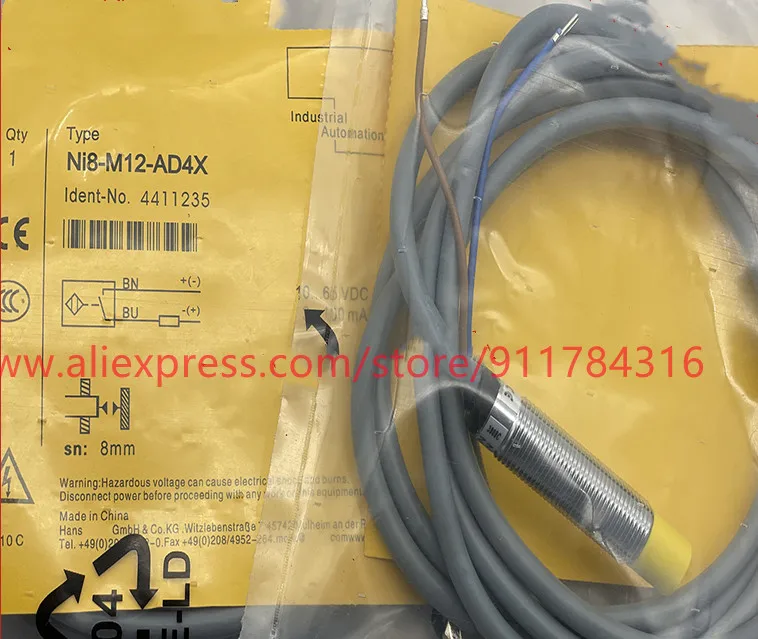 

3pcs New High Quality TURCK Plug-in proximity switch NI8-M12-AD4X NI8-M12-AN6X NI8-M12-AP6X NI8-M12-AD4X-H1141