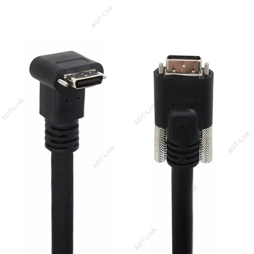 CameraLink – câble SDR à SDR, 90 degrés, Angle droit, pour caméra industrielle, Mini, 26 broches
