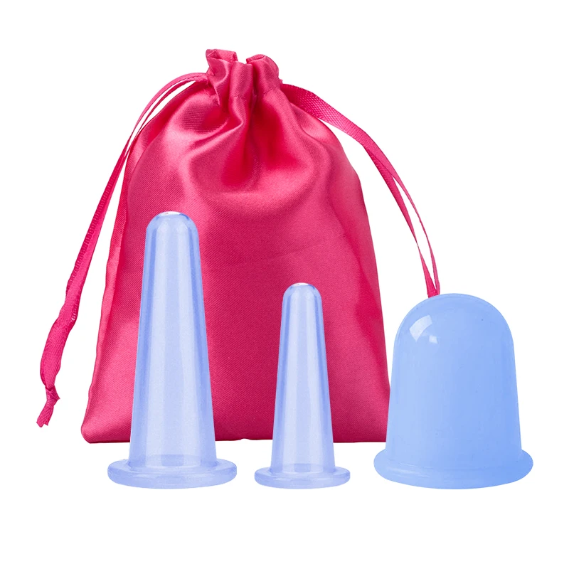 

Силиконовая вакуумная присоска, массажный комплект, массажная чашка для тела, массажная присоска для лица, антицеллюлитный вакуумный массажер для терапии