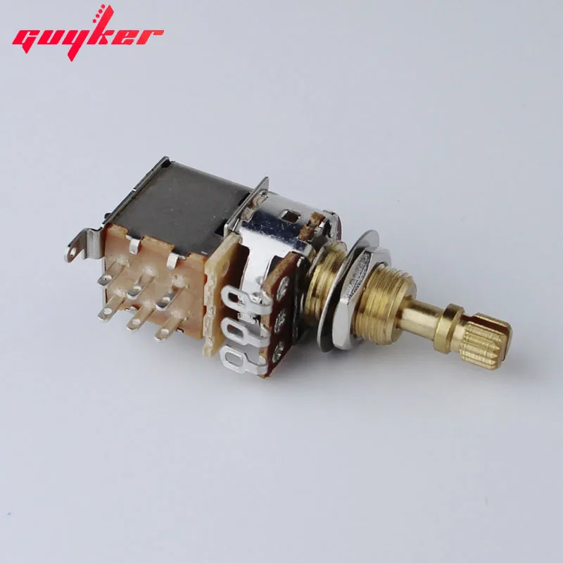 1 PCS A500K Push-Push Guitar Potentiometer Copper Short Split Shaft