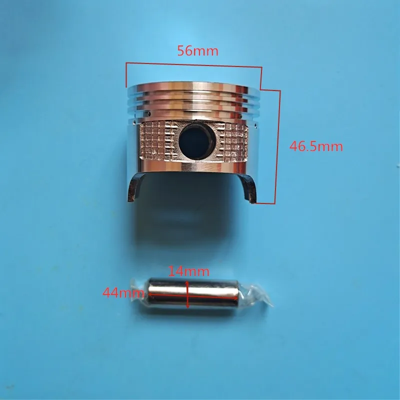 Kit pistone 56mm per motore orizzontale cinese 156F 4 tempi generatore pompa acqua anello Koblen set pin clip di montaggio