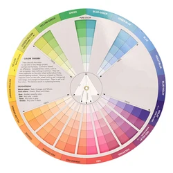 1 Pc circular tattoo color mixing board for permanent chromatic paper card of makeup guide