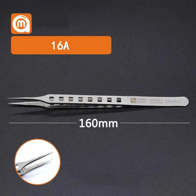 Titanium Alloy  Tweezers Professional Repair Fingerprint Fly Line Phone Motherboard Precise Antimagnetic Electronics Tweezers