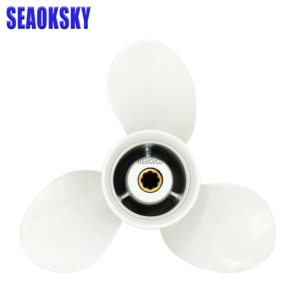 63V-45943-00-EL Aluminum propeller 9 1/4x11-J for Yamaha 15HP Outboard Motor