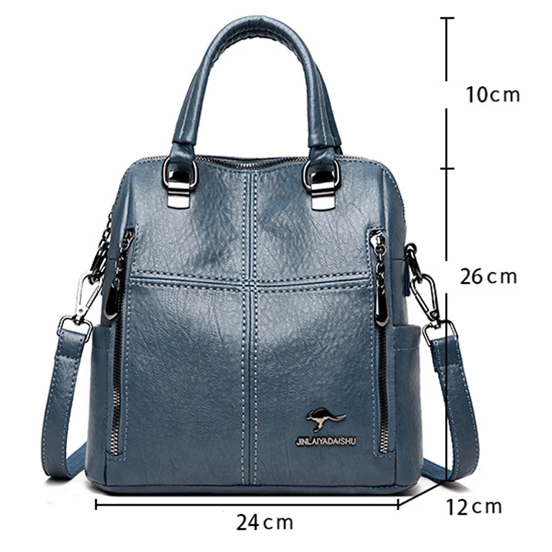 Fashion Women\'s Multi Functional Design Shoulder Bag New High Quality Leather Handbags Luxurious Niche Girl Brand Messenger Bags