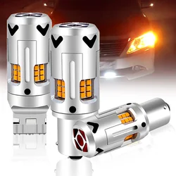 1pcs NO Hyper Flash 1156 BA15S P21W BAU15S PY21W T20 7440 Led Bulb Turn Signal Light Lamps Amber Orange Canbus Error Free Leds