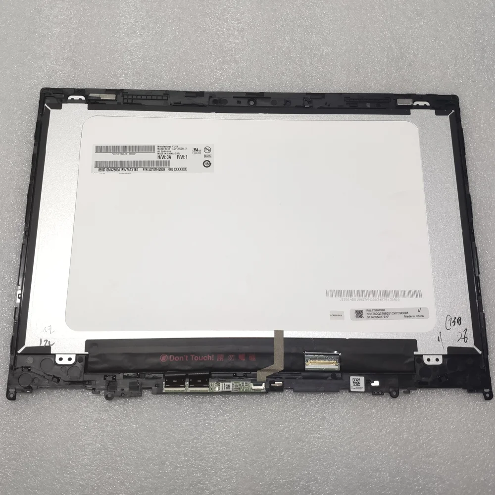 Imagem -02 - Tela Lcd Usada Customizada para Lenovo Yoga 52014ikb Flex 5-1470 Kit de Montagem de Digitalizador Touch com Moldura