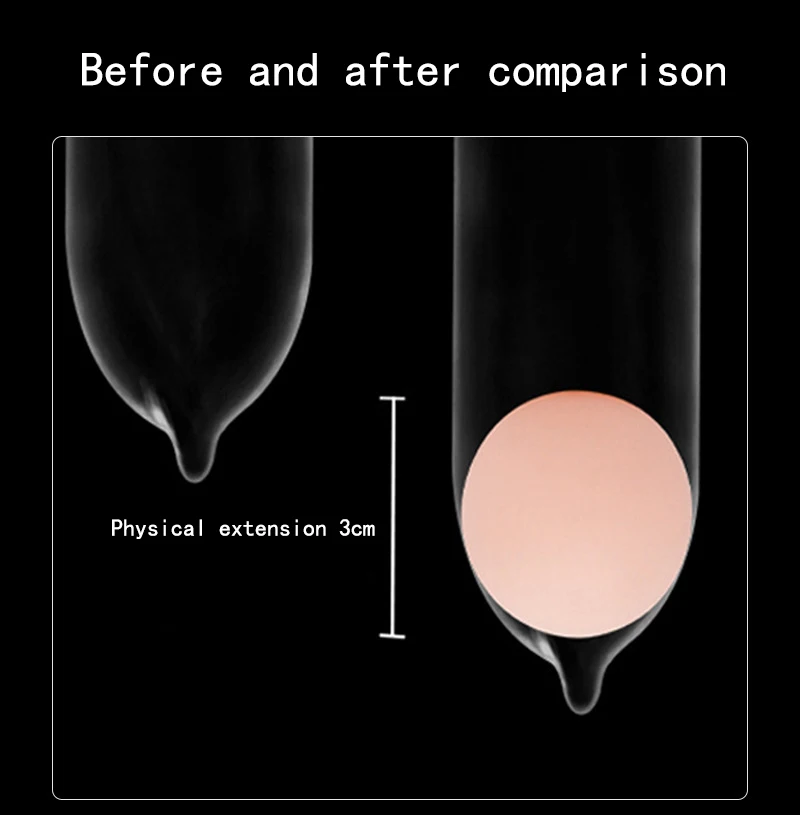 Reusable Intimate Goods Ball Soft Head Attachment Penis Beads Normal Condom Penis Enlargement Sex Toys for Men