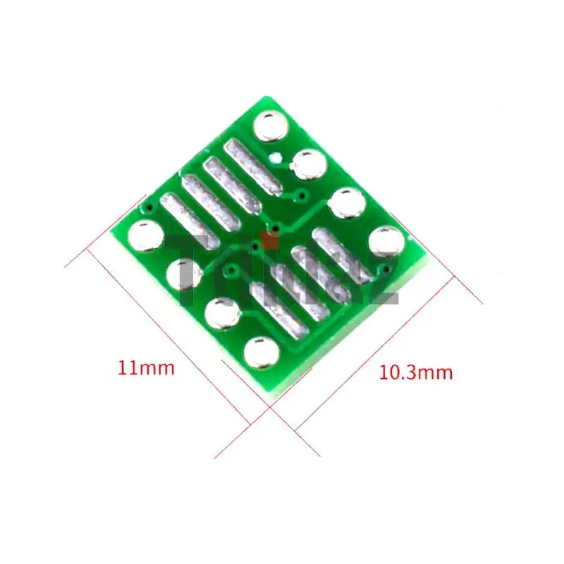 10pcs Lead-free PCB adapter board IC SMD to DIP so/msop/tssop/soic/sop8 to dip8 wide body narrow body 8pin