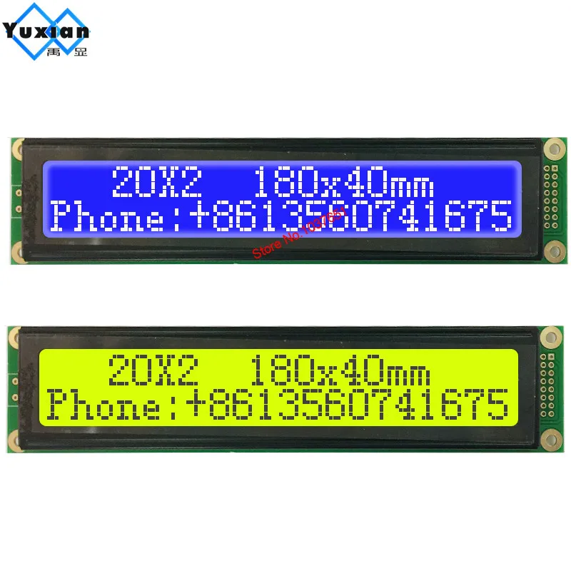 Большой размер 2002 20x2 ЖК-дисплей модуль экрана 180*40 мм вместо WH2002L SCS02002A0