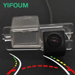 AHD Fisheye 12LED Dynamic Trajectory Car Rear View Camera For Ssangyong Stavic Rodius Rexton Kyron Korando Actyon Sports