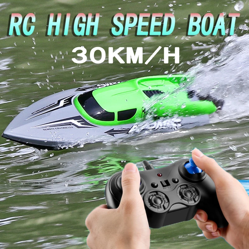 25km/h 2.4g RC Speed Boat Electric Toys for Adults Racing Small Remote Control Boats Speedboat Ship Boys Toys Children Kids Fast