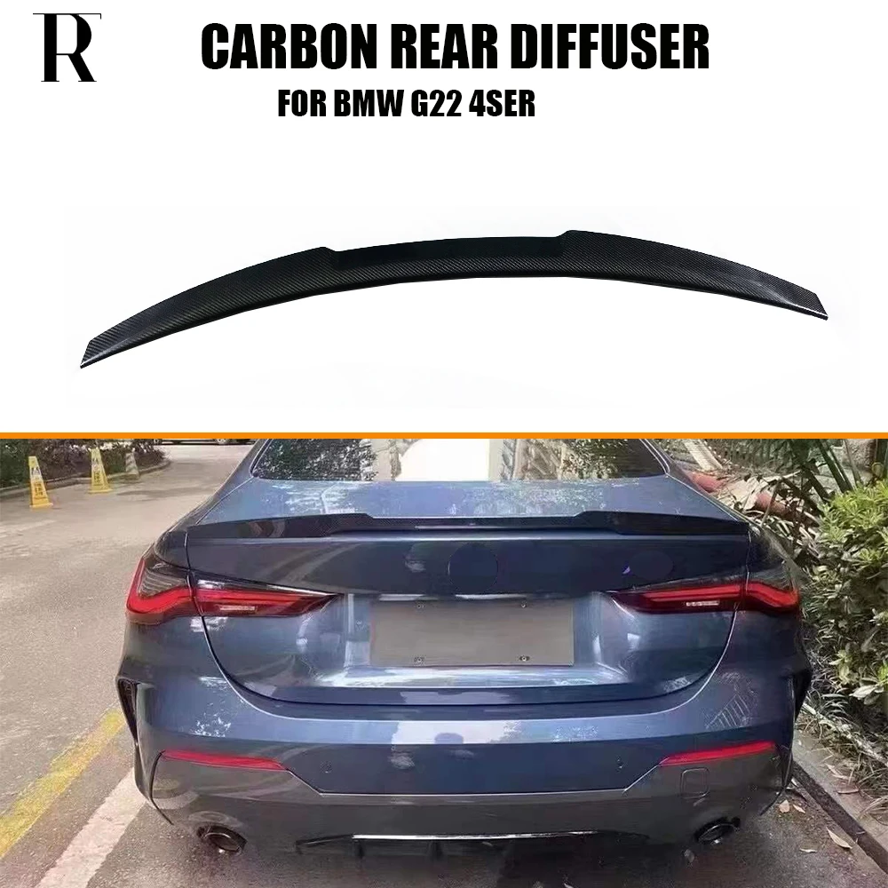 

Carbon Fiber Rear Trunk Wing Spoiler for BMW G22 New 4Ser Coupe 2DR 420 430 440 2021UP