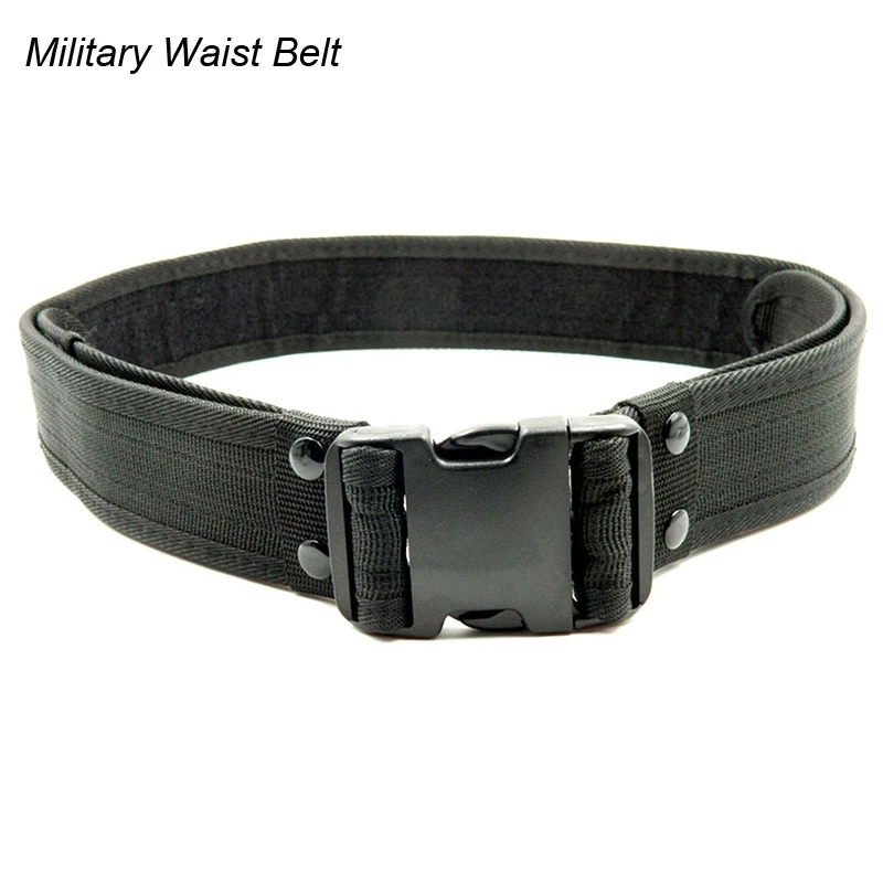 Multifunctional Tactical Military Training Belt Outdoor Polices Guard Utility Kit Duty Tactical Military Belt Buckle Pouch Set