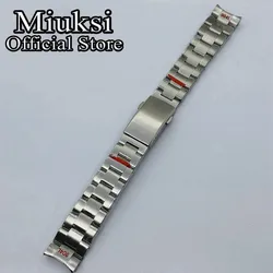 Miuksi 20mm 904L solid stainless steel bracelet watch strap fits miuksi 36mm/39mm/40mm case